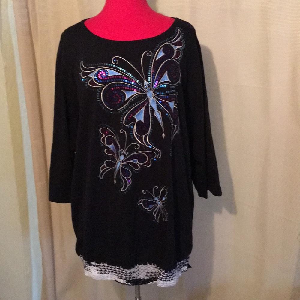 Beautiful butterfly top